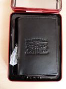 *Levi's Black Leather Bi-Fold Wallet
