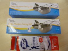 Two Serving Sets and Oven Mate Casserole Dish Clea