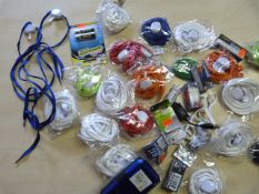 Box of Flashing Shoelaces, Batteries, etc.