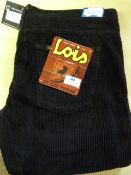 *Lois Black Cords Size: 34