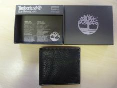 *Timberland Earthkeepers Black Leather Bi-Fold Wall