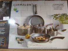 *Cermalon Five Piece Pewter Collection Non-Stick P