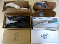 Four Pairs of Shoes and Slippers (Assorted Sizes: