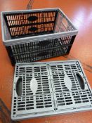 *Two Folding Storage Boxes