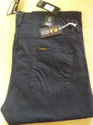 *Lois Blue Chino Style Trousers Size: 32