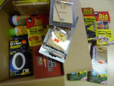 Box of Dog and Cat Repellent, Flea Powder, Mouse &