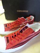 *Converse Varsity Shoes (Red) Size: 9