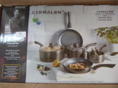 *Cermalon Five Piece Pewter Collection Non-Stick P