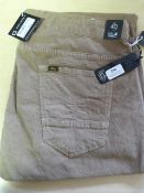*Lois Dark Sand Trousers Size: 40
