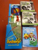 *Junior Archery Set, Two Wall Climbing Cars and a