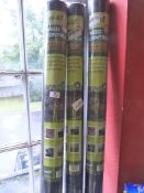 *Three Rolls of 20x1m Weed Control
