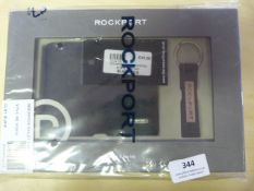 *Rockport Black Wallet & Keyring Set