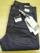 *Mot Navy Chino Jeans Size: 28 R