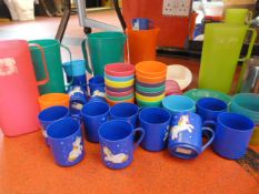 Quantity of Plastic Party Jugs, Mugs, Tumblers, Pl