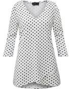 *Twenty Seven White & Black Polka Dot Blouses by G