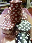 Box of Fourteen Small Storage Boxes