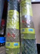 *Two Rolls of 5x0.5m Garden Mesh