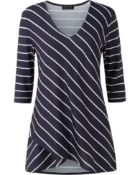 *Sixteen Blue & White Striped Blouses by Grace Siz