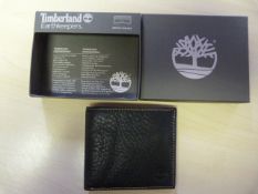 *Timberland Earthkeepers Black Leather Bi-Fold Wall