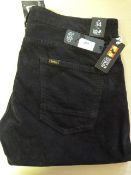 *Lois Corduroy Trousers (Black) Size: 34