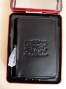 *Levi's Black Leather Bi-Fold Wallet