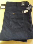 *Lois Blue Chino Style Trousers Size: 36