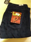 *Lois Mens Navy Dallas Cords Size: 40