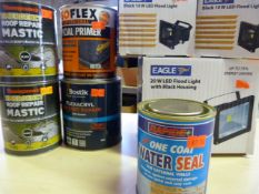 Mixed Box of Roof Repair Mastic, Water Seal, Prime