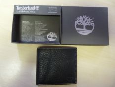 *Timberland Earthkeepers Black Leather Bi-Fold Wall