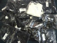 *Twenty One Assorted Black, Blue & White Blouses b