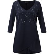 *Fifteen Dark Blue & Diamante Blouses by Grace Siz