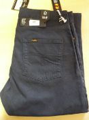 *Lois Blue Chino Style Trousers Size: 32