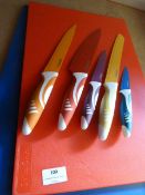 *Two Hygiplas Chopping Boards and Five Kitchen Kniv