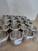 Twenty Stainless Steel Sugar Bowls