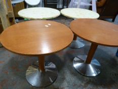 *Four Single Pedestal Tables