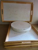 *Four Trays and Five Cake Plates