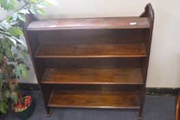 Mahogany Four Height Bookshelves
