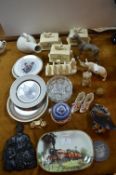 Lurpak Butter Dishes, Pottery Dogs, etc.