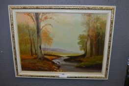 Oil on Canvas - Countryside Stream