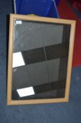 Beech Effect Framed Wall Mirror