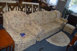 Parker Knoll Three Seat Sofa with Two Matching Win