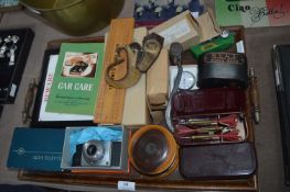 Old Tray and Collection of Vintage Items