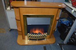 Coal Effect Electric Fire and Surround