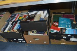 Six Boxes of Assorted Books