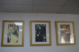 Three Period Fashion Print