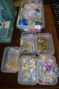Assorted Tubs of Costume Jewellery; Rings, Bracele