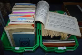 Two Tubs of Sheet Music