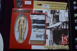 Fifteen Piece Artist Set Including Mannequin