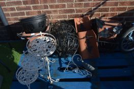 Hanging Baskets, Planters and a Plant Stand