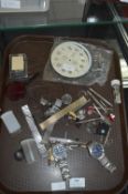 Tray of Mens Wristwatches and Spares, etc.